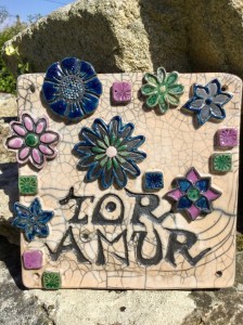 plaque décorative de poterie toramur