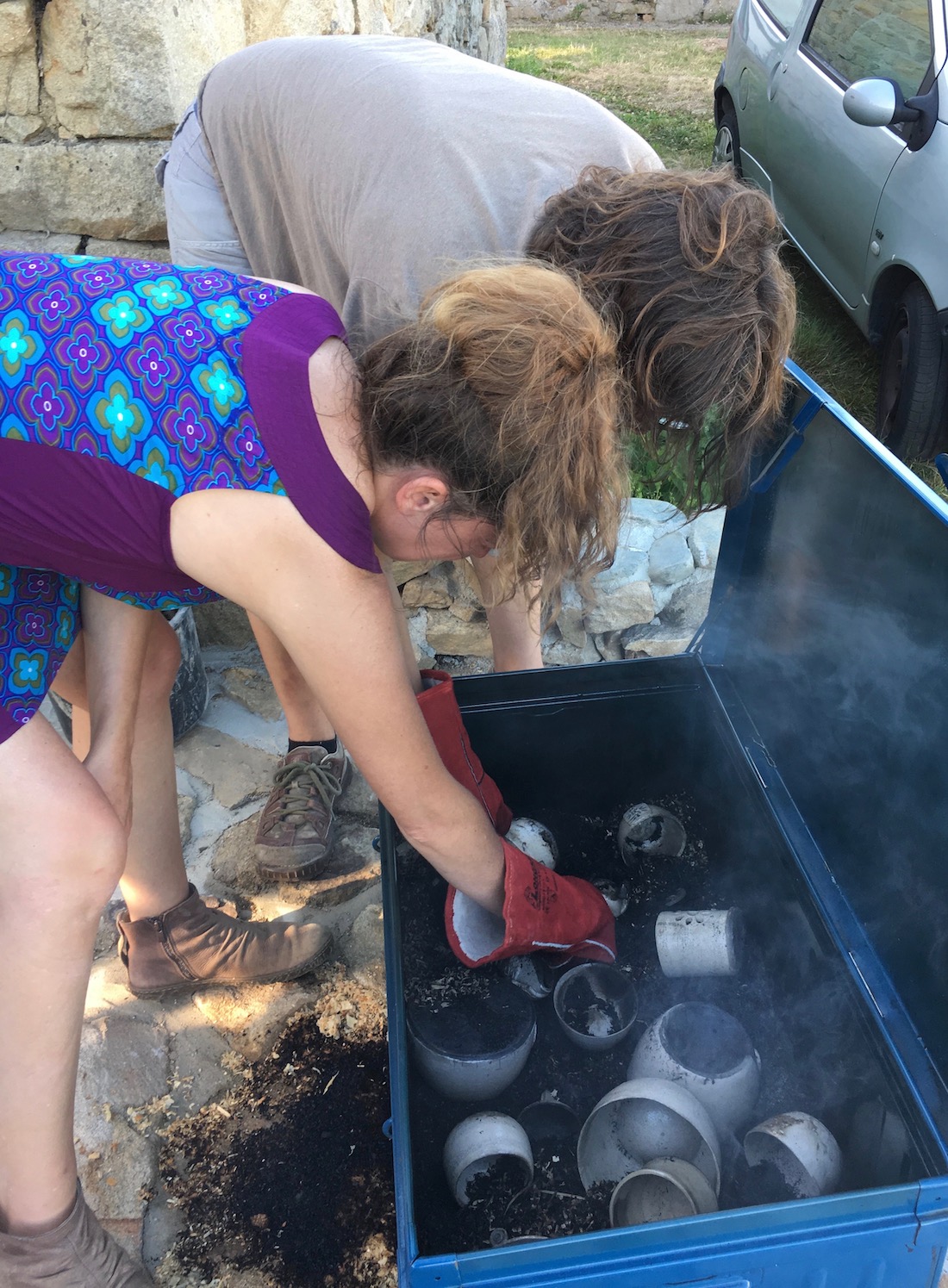 Poterie Toramur Raku fin enfumage