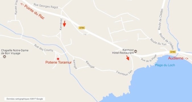 Poterie Toramur Plan d'accès